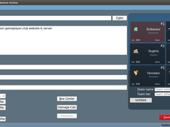 PokemonOnline Team Builder Screen