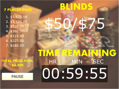 Poker Tournament Clock in Silverlight Screenshot 3
