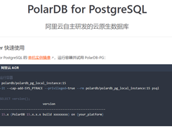 PolarDB for PostgreSQL Screenshot 1