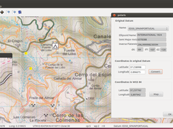 Coordinate conversion in Linux.