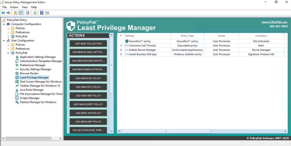 PolicyPak Screenshot 1