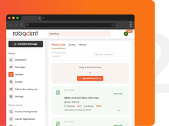The platform’s script builder screen where campaigns create and organize initial and response message scripts for outreach.