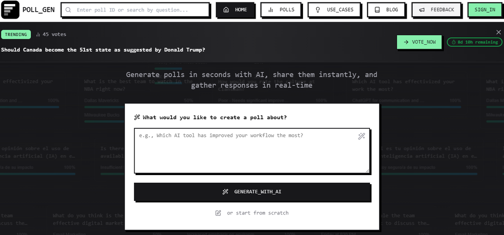PollGen Screenshot 1
