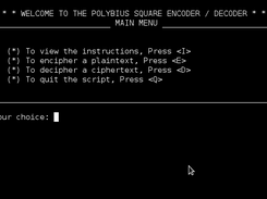 Main Menu