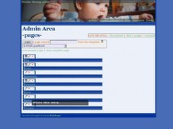 listing pages in the admin area