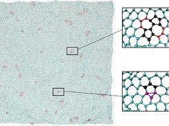 graphene sheet with stone-wales and other defects