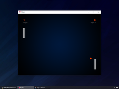 Pong Game Running Gameplay Window