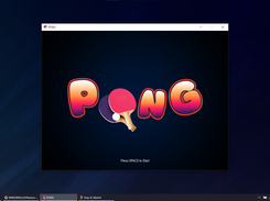 Pong Game Welcome Screen