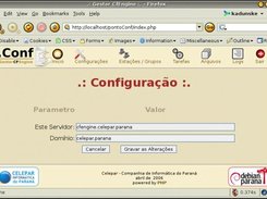 pontoConf - Módulo de Configurações