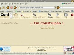 pontoConf - Módulo de Tarefas (Em Construção)