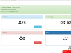 Admin Dashboard Stats