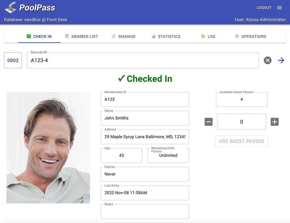 PoolPass Screenshot 1