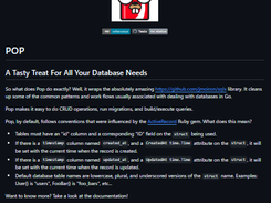 Pop Database Screenshot 1