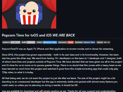 Popcorn Time for iOS Screenshot 1