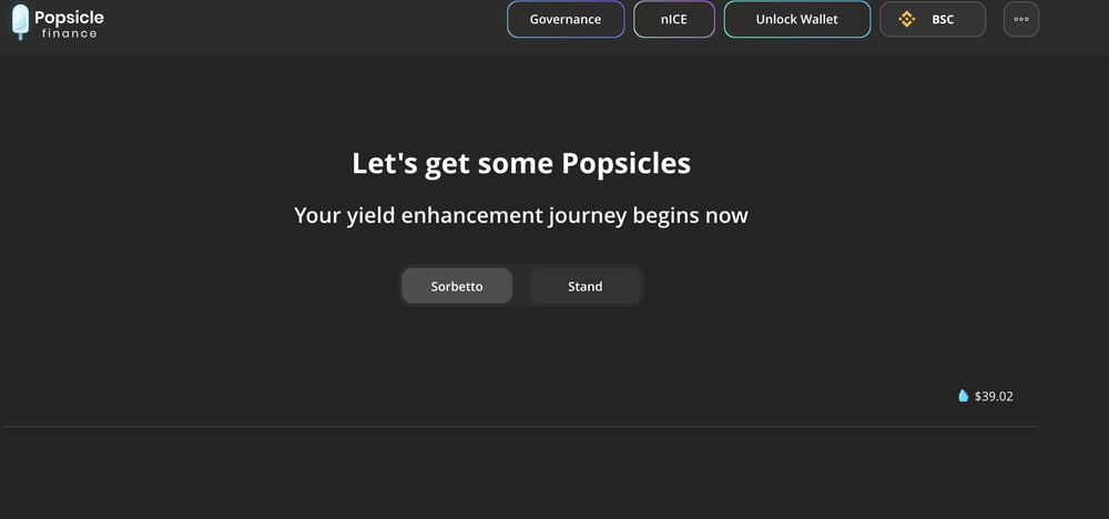 Popsicle Finance Screenshot 1
