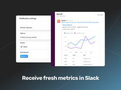 Schedule metric updates and share them on Slack