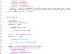 Shows a Blog object with relations to Tag and Reply