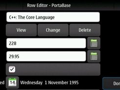 Row editor on Nokia N900
