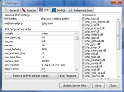 PHP settings