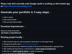 Portfolio-Generator Screenshot 1