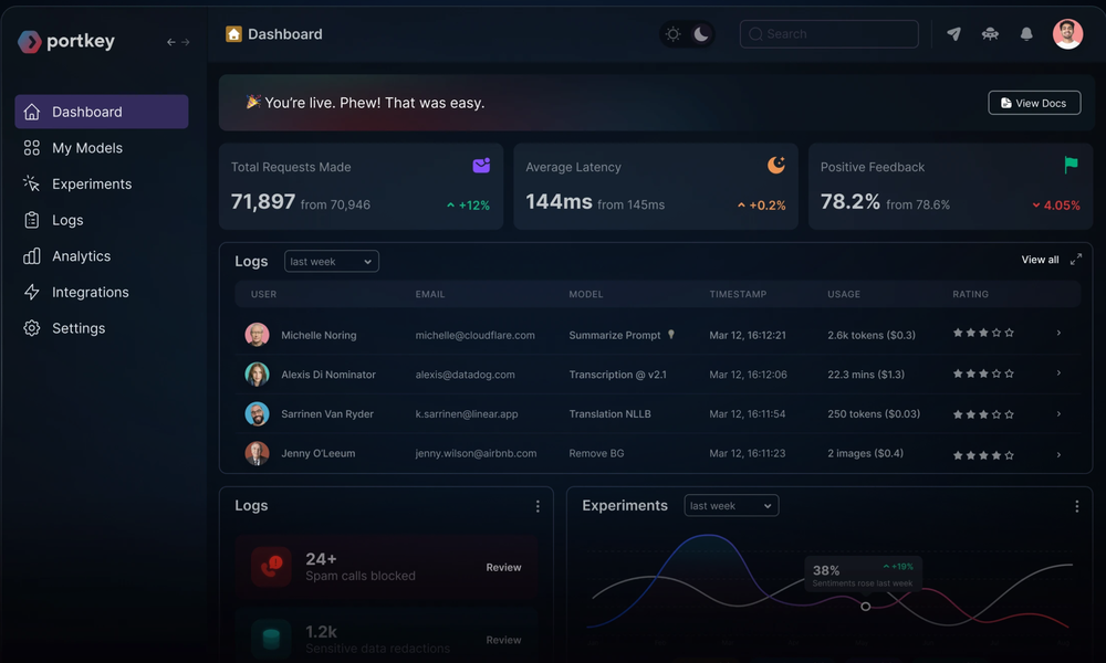 Portkey Screenshot 1