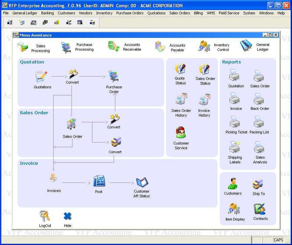 VFP Business Solutions Screenshot 1