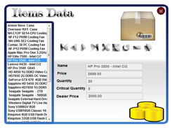 Items Data