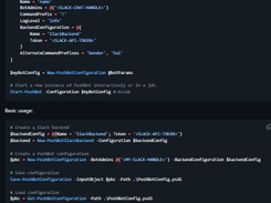 PoshBot Screenshot 1