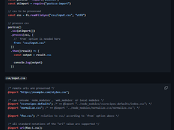PostCSS Import Screenshot 1