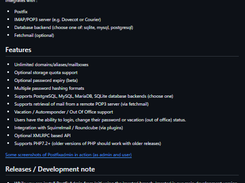 PostfixAdmin Screenshot 1
