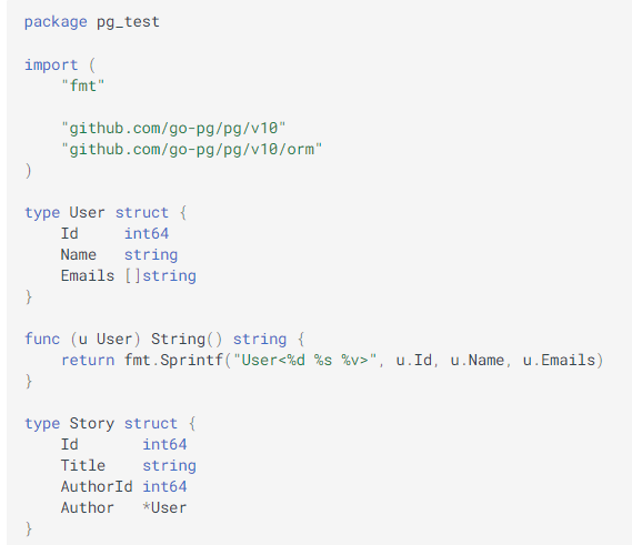 Клиент PostgreSQL и ORM для Golang :: ORM (Объектно-реляционное сопоставление)