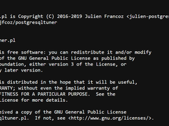 postgresqltuner.pl Screenshot 1