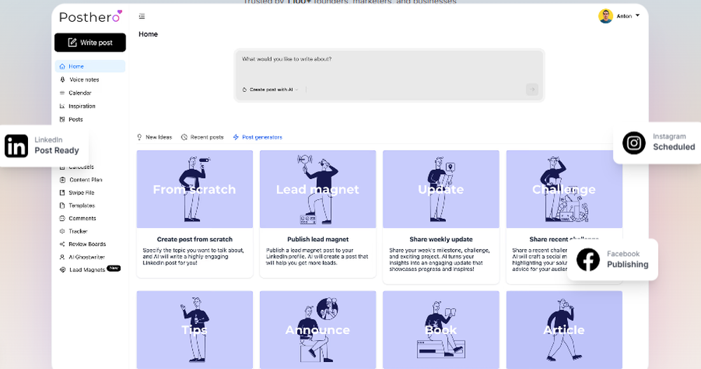 PostHero Screenshot 1