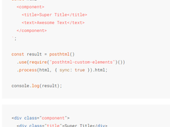 PostHTML Screenshot 1
