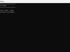 PIW main interface (console-based)