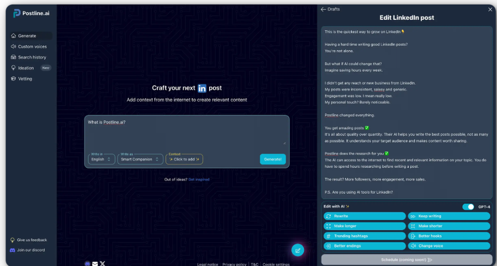 Postline.ai Screenshot 1