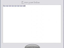 The new improved version, writing a post.