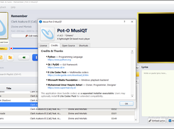 Pot-O MusiQT v1.4.2 credit window