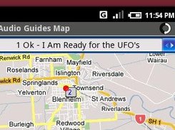 Main Screen (shows position of posts on the map)