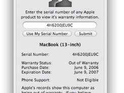 Warranty Status Information