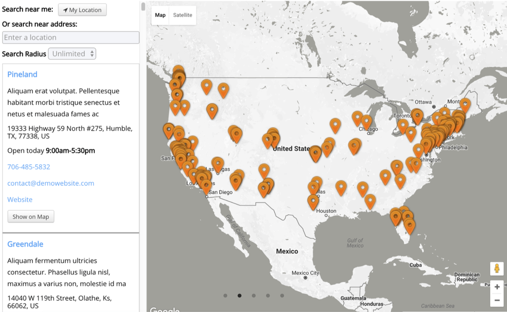 Power Store Locator Screenshot 1