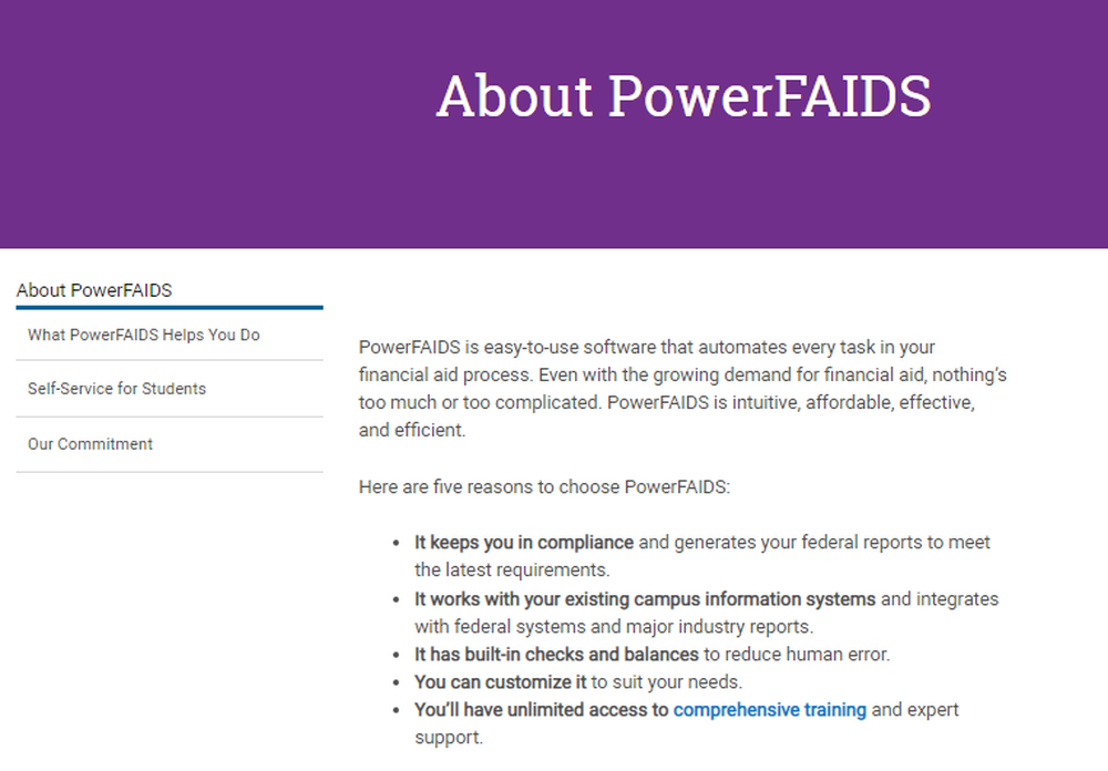 PowerFAIDS Reviews and Pricing 2024