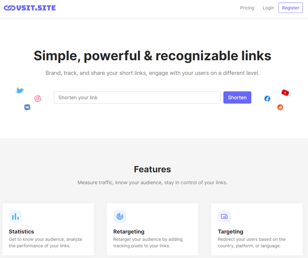 VSIT Link Shortener Screenshot 1