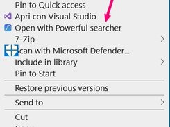 Open app  by explorer context menu