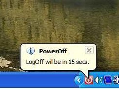 PowerOff Showing Tray message  . . .