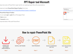 PowerPoint Repair Toolbox Screenshot 1