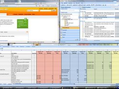 Some windows arranged using PowerResizer features (1)