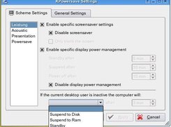 KPowersave: Configure Dialog - with Autosuspend (Develop)