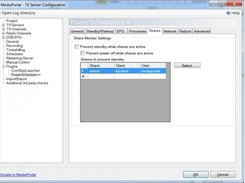 Active shares configuration