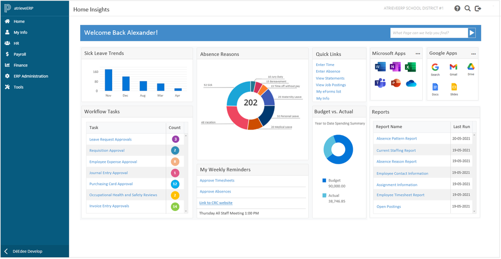 Landing Page - PowerSchool Atrieve 